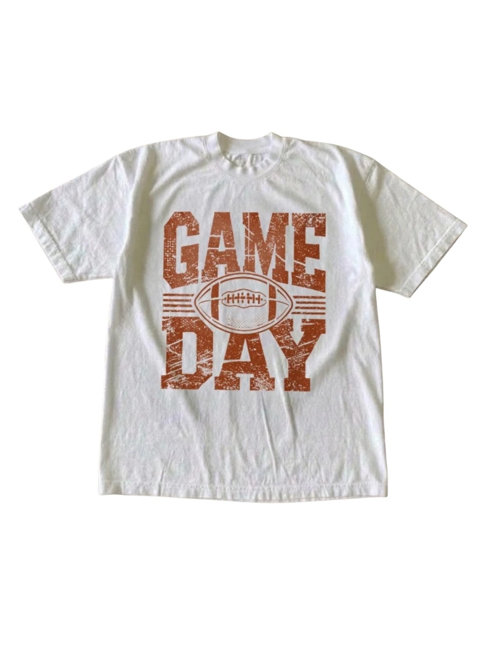 Gildan White "Game Day" Football Graphic T-Shirt